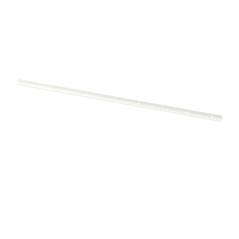 A track in the suspension rail accepts sliding metal mounting squares. BOAXEL Mounting rail - white - IKEA
