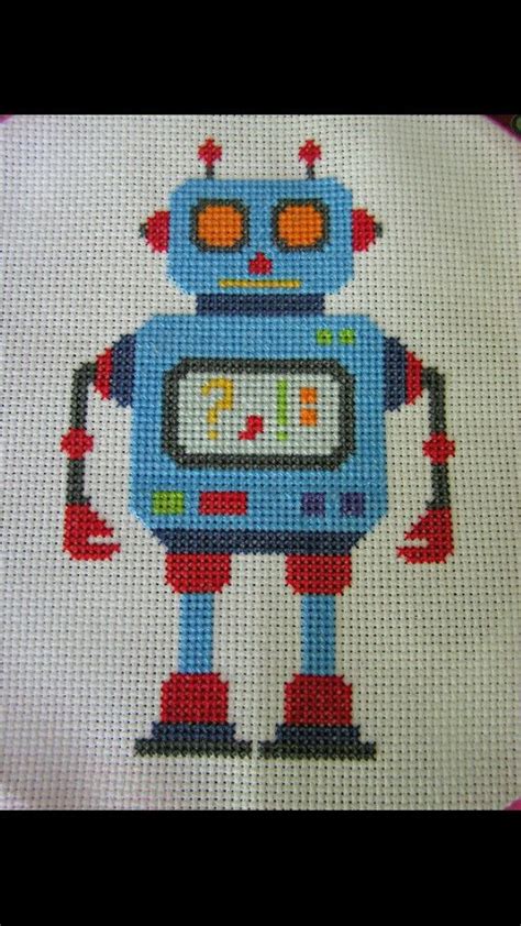 44 x 44 (average each hootie) approximate finished. Pin by Lutea on Robots | Cross stitch, Cross stitch ...