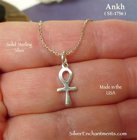 Start date aug 12, 2015. Sterling Silver Ankh Charm, Small