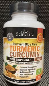 BIO SCHWARTZ Turmeric Curcumin With Bioperine 1500mg Highest Potency