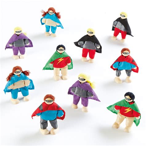 Buy Tts Small World Superhero Figures Set Of 10 Primary Ict Shop
