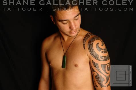 Maori Polynesian Tattoo Maori Half Sleeve On William