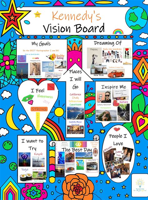 Pin On Kids Vision Board Poster Kits