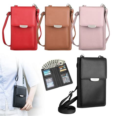 Crossbody Bag Eeekit Womens Leather Cell Phone Bag Credit Card Slot