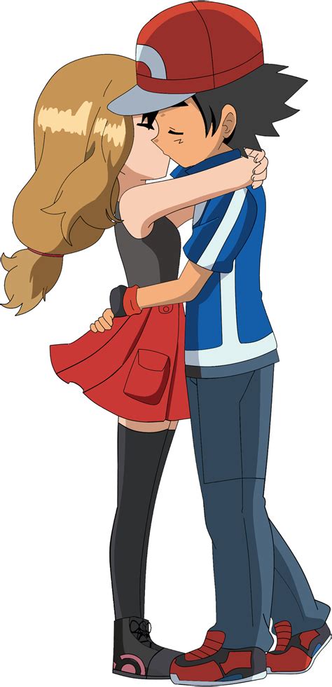 Amourshipping Kiss Render By Briannabellerose On Deviantart In 2020 Pokemon Ash And Serena