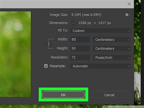 Resize Image Pixels Photoshop You Can Change These Values Depending