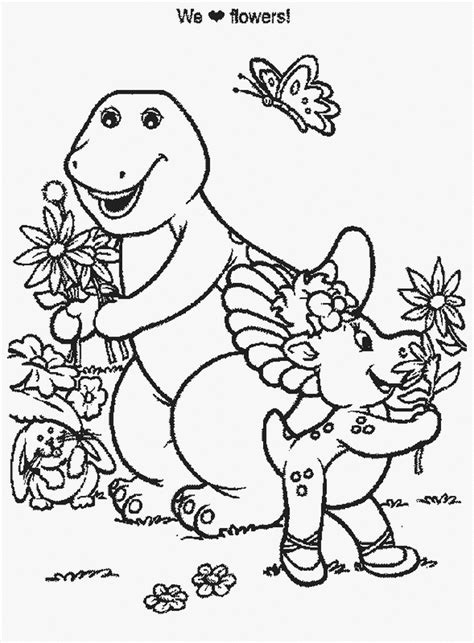 Barney And Friends Coloring Pages Coloring Home