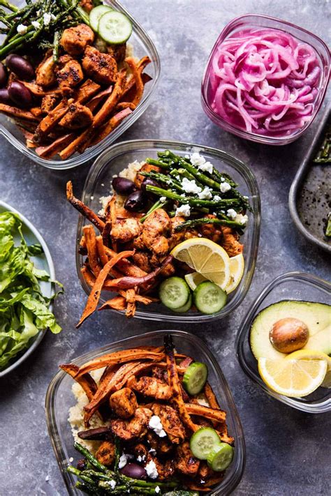 You only really need three ingredients: Meal Prep: Chicken Shawarma and Sweet Potato Fry Bowls ...