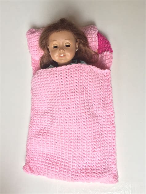 When we find out more on the timing, we'll report it here, and. 18" Doll Sleeping Bag & Pillow Crochet Pattern - Ambassador Crochet