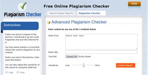 Check 5000, 10000, 15,000 & 20000 words free with report & percentage. Search Engine Report's 'Article Check' (0/6) - Plagiarism ...