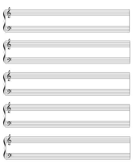 How to download blank sheet music in pdf for free. blank music lines to make a song elementary - Google Search | Piano sheet music, Sheet music ...