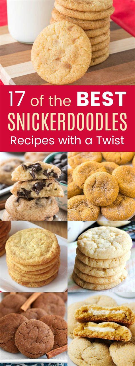 If you love cookies as much as i think you do, then you'll also definitely want to make my double chocolate peppermint bark cookies, my cookie butter chocolate chip cookies, and. 17 of the Best Snickerdoodles Recipes with a Twist ...