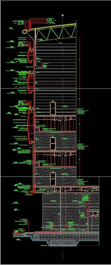 Wall Section Dwg Section For Autocad Designs Cad