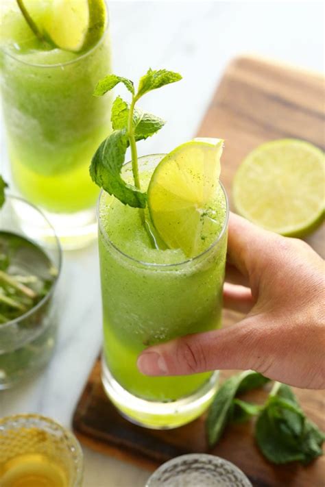 Frozen Mojitos Made With Real Mint Fit Foodie Finds