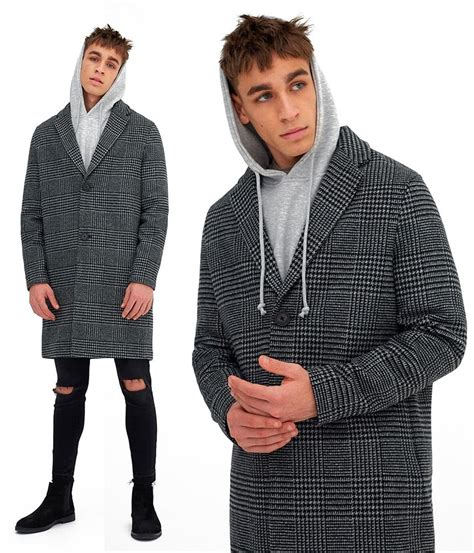 Check spelling or type a new query. Pardessus En Drap à Carreaux Gris - Manteau Homme - PULL ...
