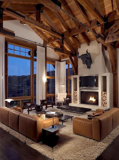65 Wonderful Modern Farmhouse Living Room Decor Ideas Mountain Home