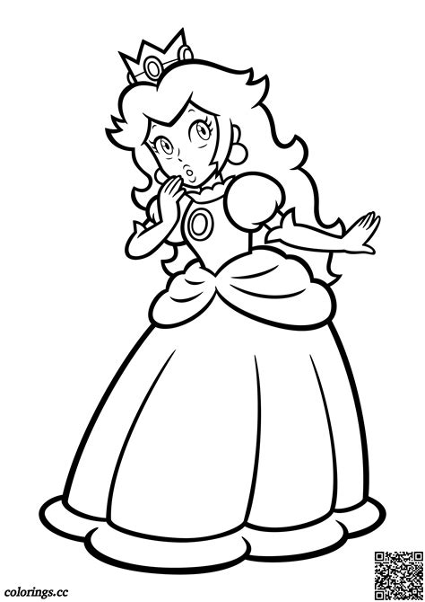 4700 Collection Coloring Pages Of Princess Peach Best HD Coloring