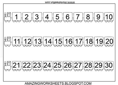 Train Number Chart 1 30 To Put On Wall Classroom Ideas Pinterest