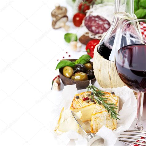 Italian Food And Wine — Stock Photo © Klenova 9027611