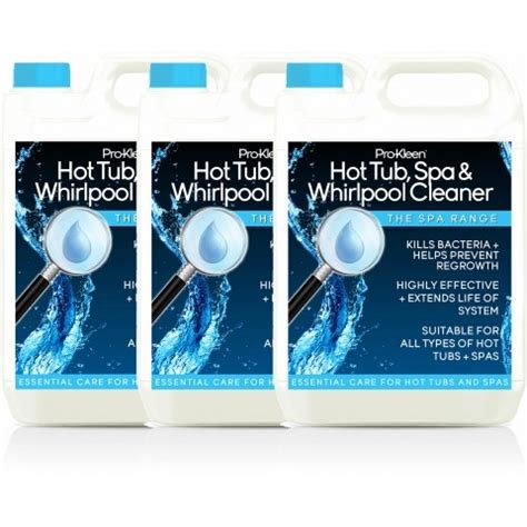 Best hot tub & whirlpool baths cleaners. 5L Pro-Kleen Hygienic Whirlpool, Bath and Hot Tub Cleaner ...