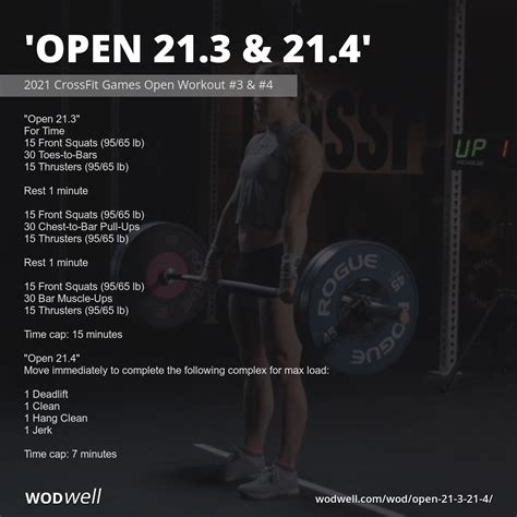 Open 213 And 214 Workout Crossfit Wod Wodwell