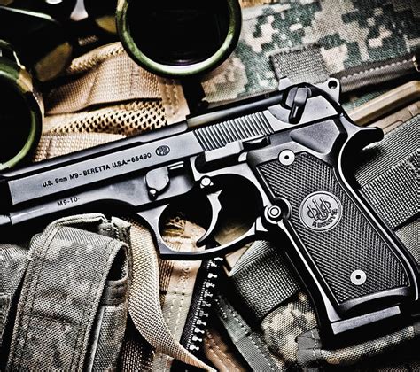 Pistol 9mm Beretta Caliber Gun Military Weapon Hd Wallpaper Peakpx