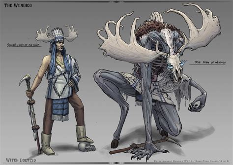 Artstation The Wendigo Wayne Chang Monster Concept Art Fantasy