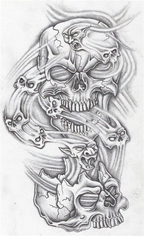 On Deviantart Skull Tattoos