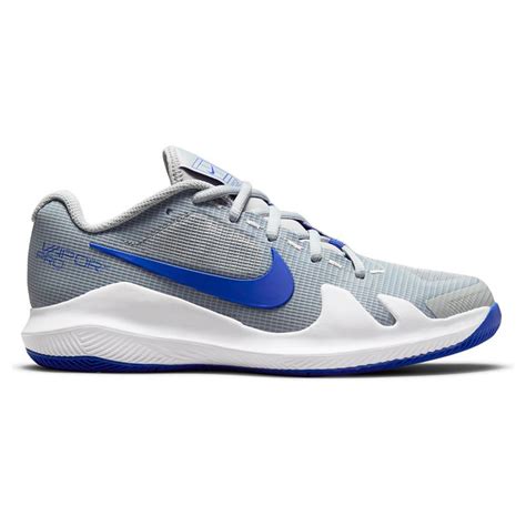 Nike Court Junior Vapor Pro Tennis Shoe Light Smoke Greyhyper Royal