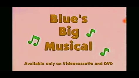 Blues Clues Blues Big Musical Vhs And Dvd Trailer In Lost Effect Youtube