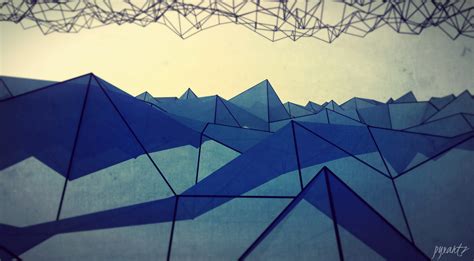 Blue Dark Wallpaper 1080p Polygon Shardiff World