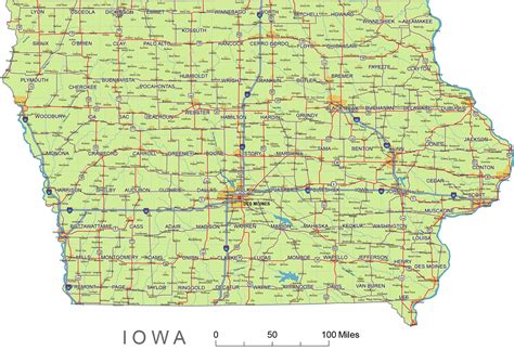 Printable Iowa Map
