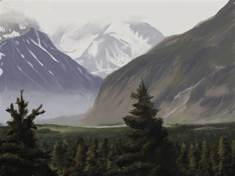Snowy Mountains By Denmander On Newgrounds