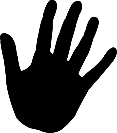 Hand Silhouette Png Free Logo Image