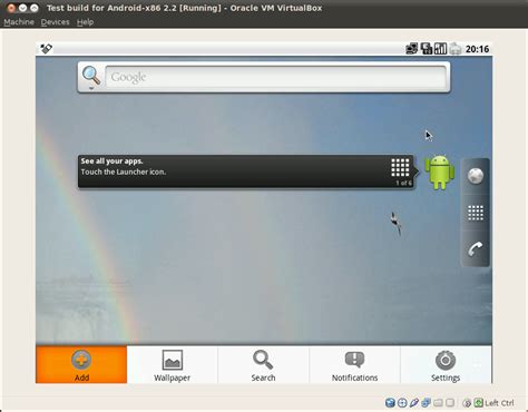 Android Er Test Build For Android X86 22 Froyo X86 On Virtual