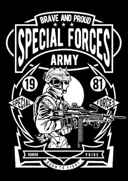 Premium Vector Special Forces Army