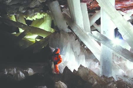 We did not find results for: General view of the giant gypsum crystals (caver for scale ...