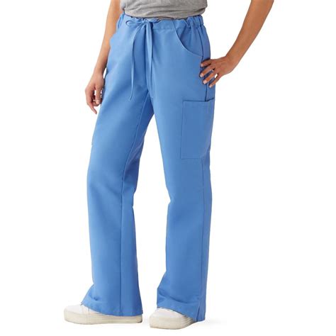 Comfortease Womens Modern Fit Cargo Scrub Pants With 4 Pockets Size