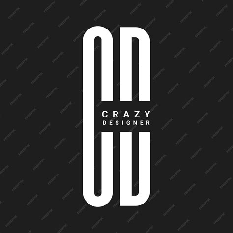 Premium Vector Crazy Designer Logo