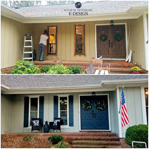 The easiest way to order is by sending us a message with the. Before and after red brick ranch with Sensible Hue siding ...