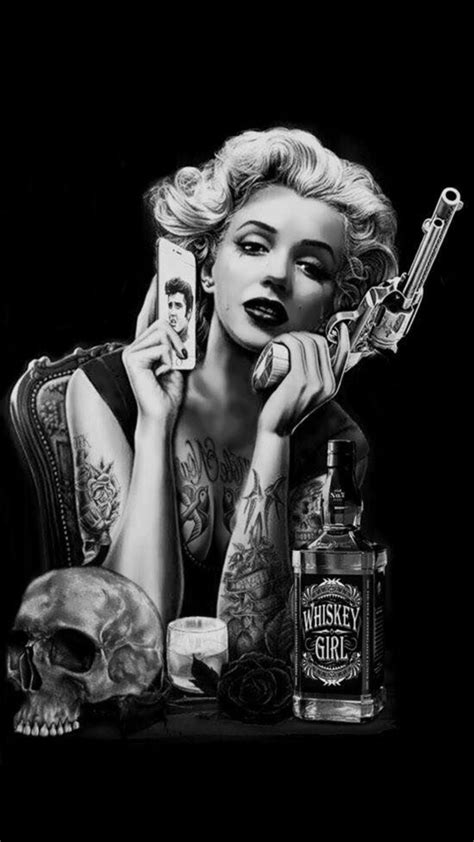 Free Download Thug Marilyn Monroe Wallpaper Gangster