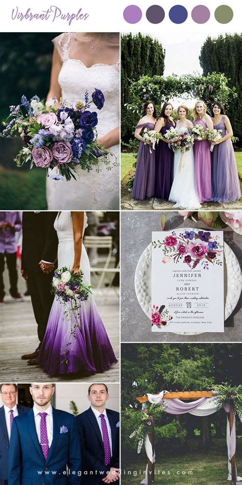 The Wedding Color Scheme Is Purple And Blue