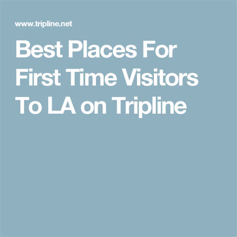 Best Places For First Time Visitors To LA | First time, Places, Best