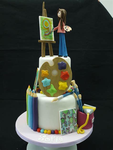 Artist Cake — Birthday Cakes Artist Cake Party Cakes Cake