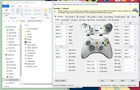 Cara Setting Xbox 360 Controller Emulator Rojo Inferno Anime Games