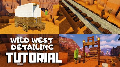 Minecraft Wild West Build Ideas Detailing Tutorial Youtube