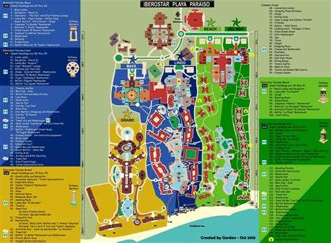 Resort Map Iberostar Grand Paraiso Riviera Maya Mexico