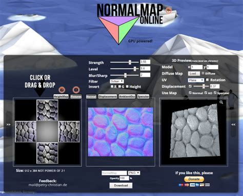 Network configuration, image conversion, string manipulation, etc); NormalMap Generator Online — polycount