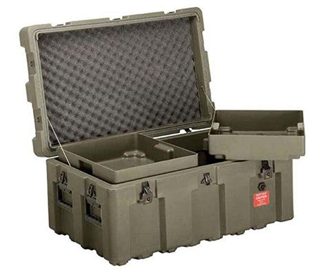 Loadmaster Military Footlocker Case With Casters Removable Trays