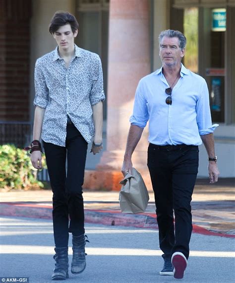 Pierce Brosnan Takes Model Son Dylan Shopping On His 18th Birthday Daily Mail Online